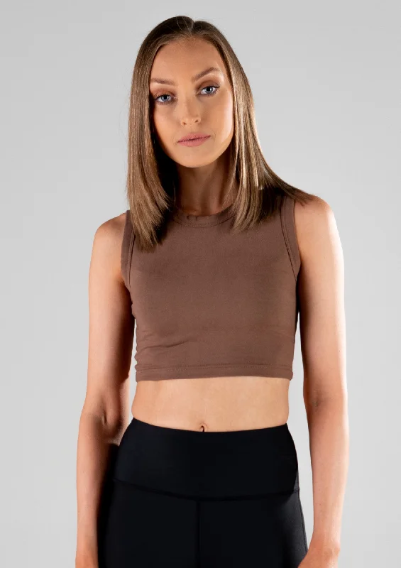 Brown Crop Top